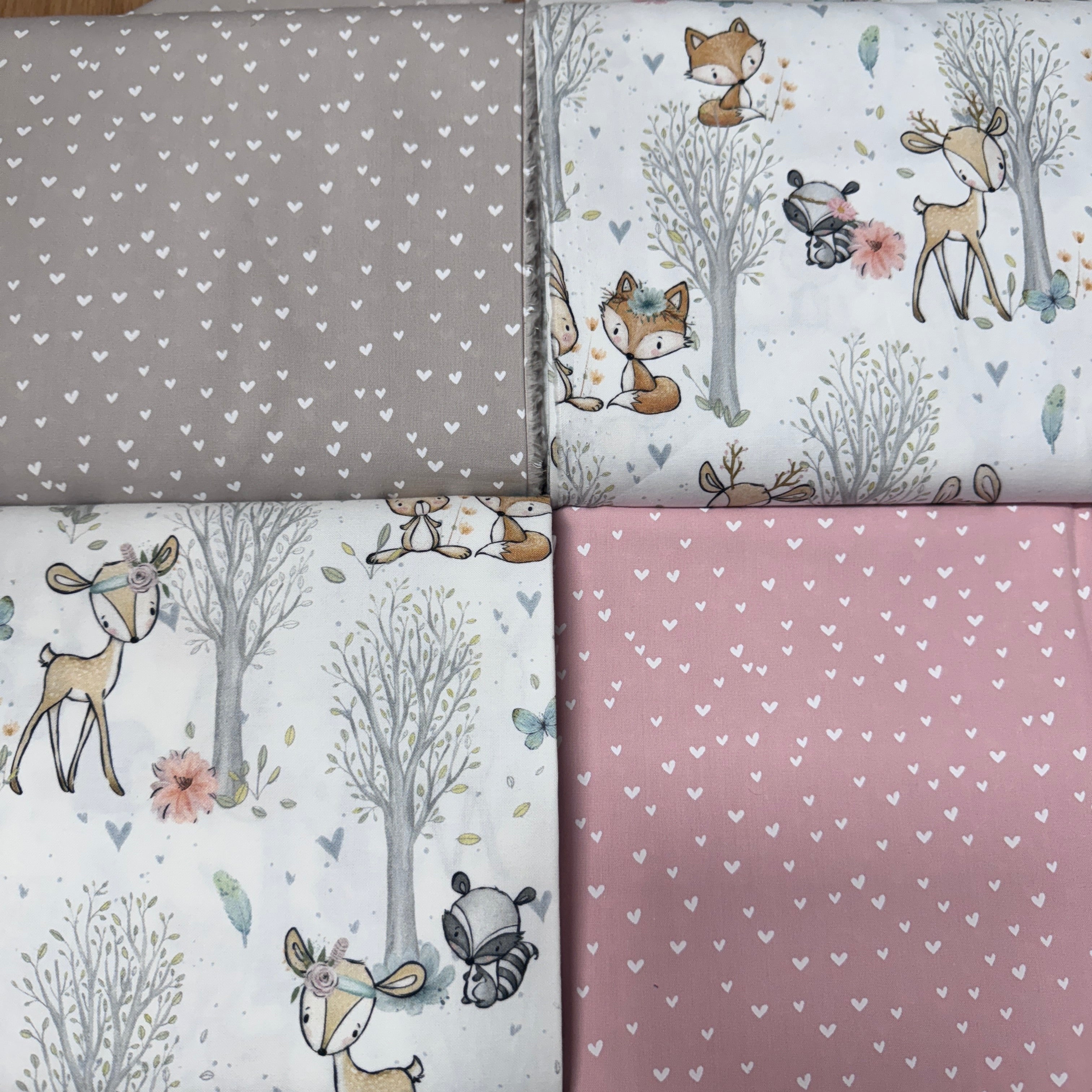 Krabbeldecke "Waldtiere pastell“ Modell 7
